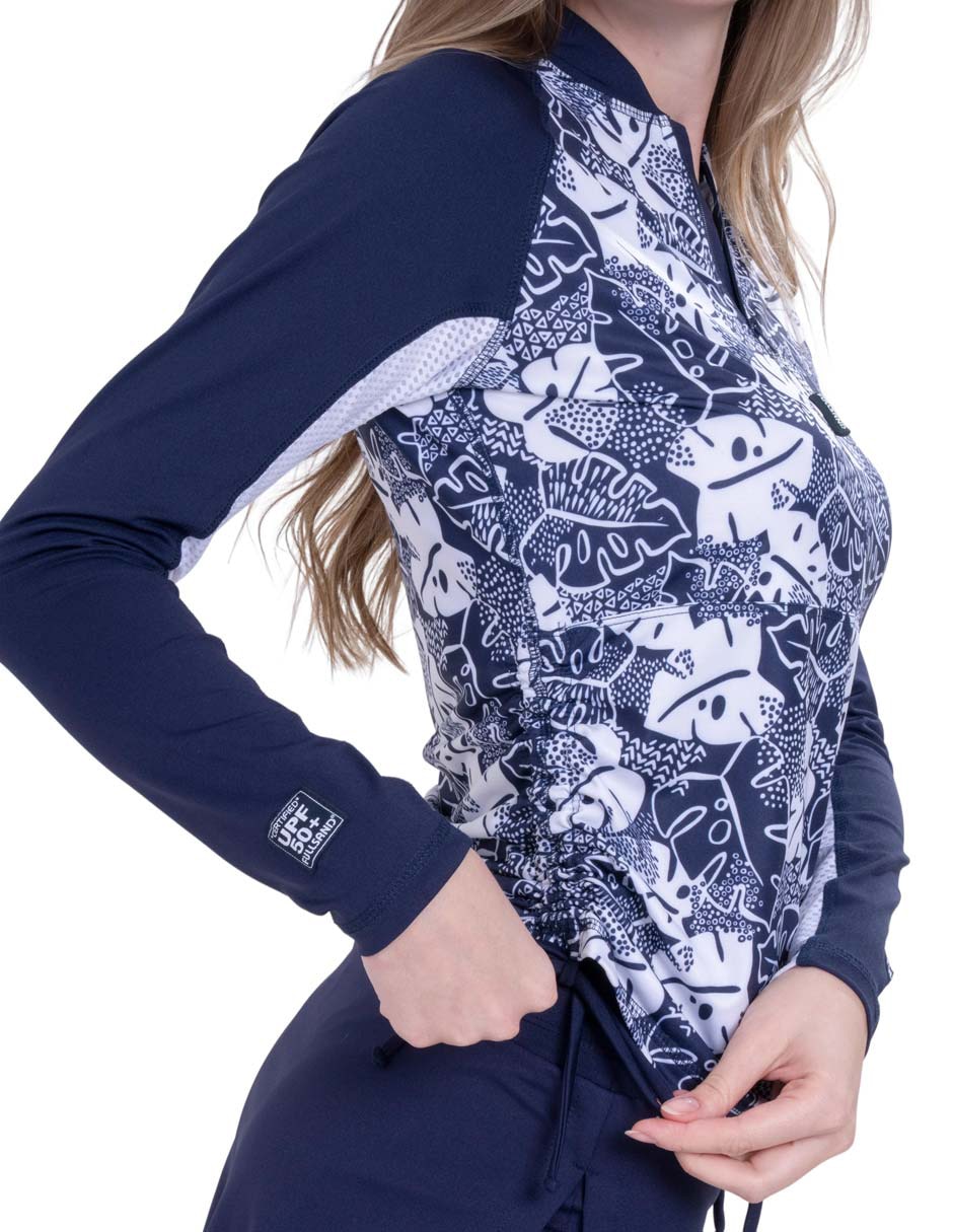 Wetshirt estampado floral para mujer 2