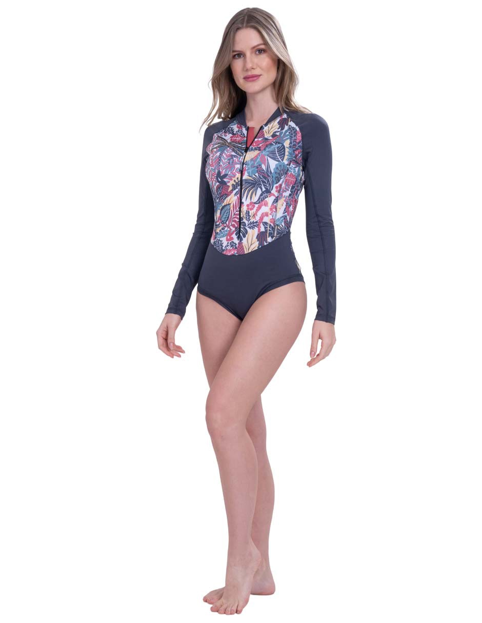 Wetshirt estampado floral para mujer 2
