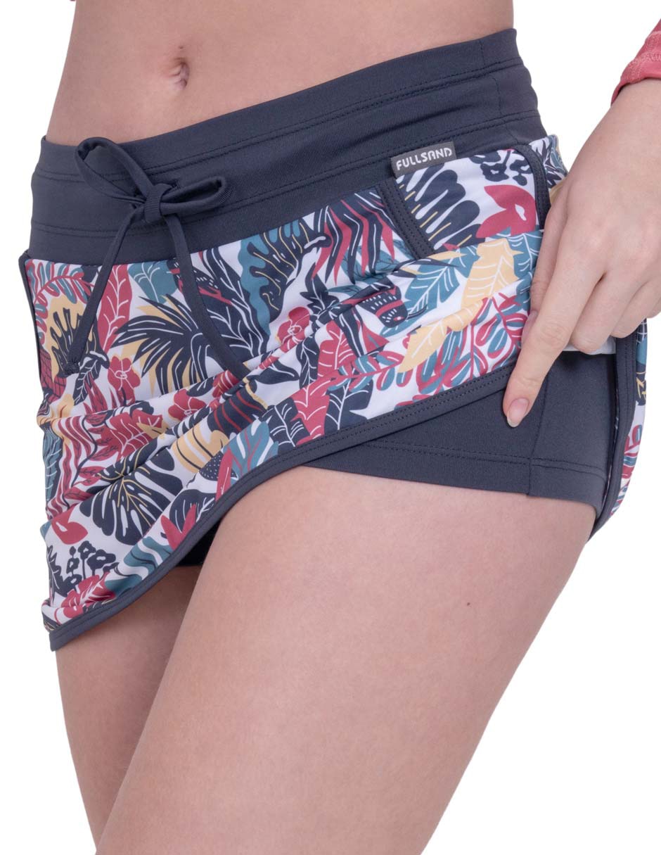 Falda corta fullsand de nylon a la cintura