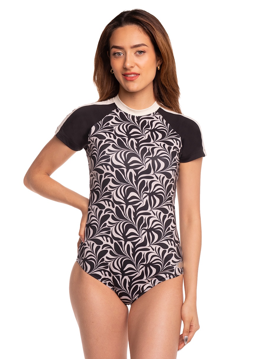 Traje de baño estampado floral para mujer