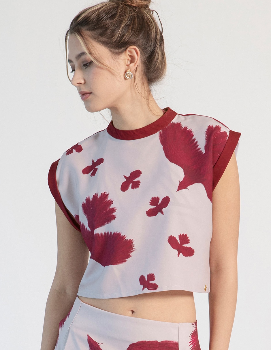 BLUSA QUETZAL manga Corta para mujer