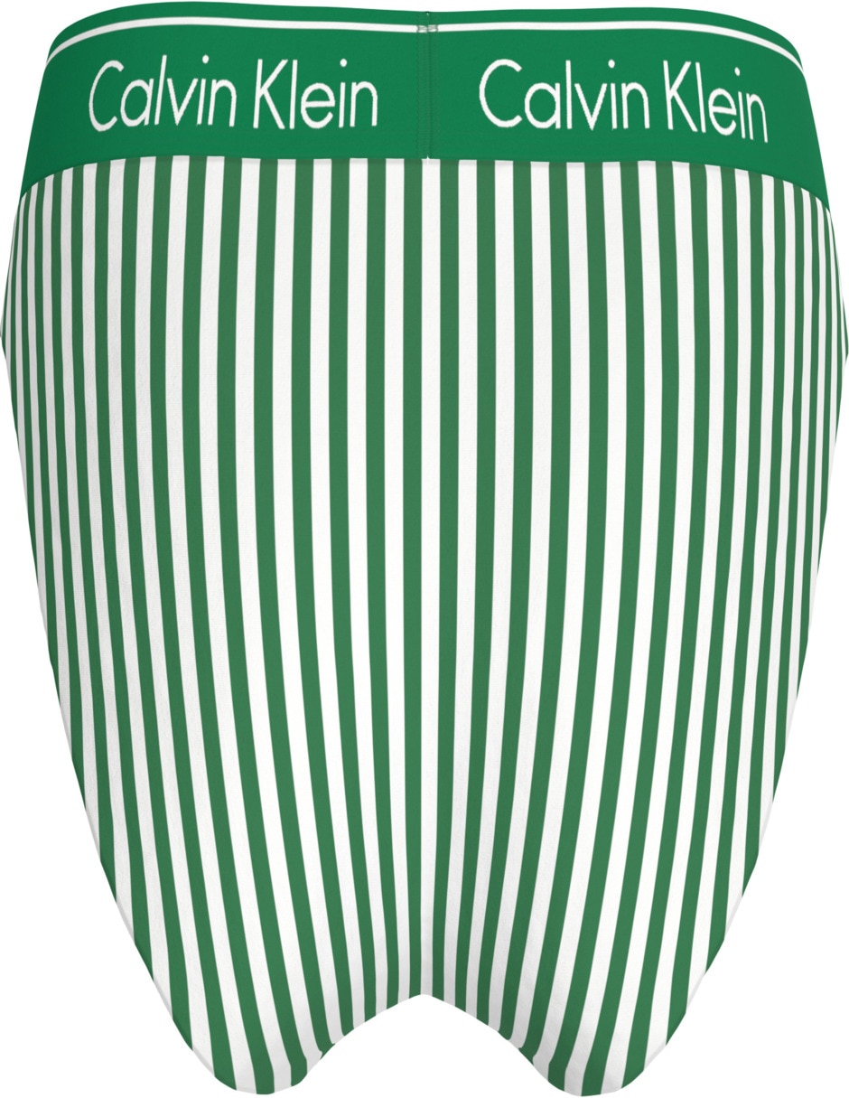 Bikini bikini estampado a rayas a la cadera para mujer 4