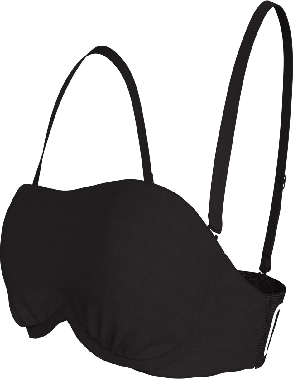 Top bikini estampado texto con copa preformadas para mujer 3