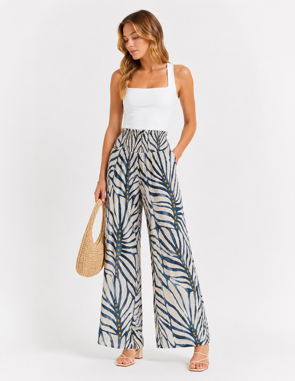 Pantalón regular salty weekend amplio para mujer