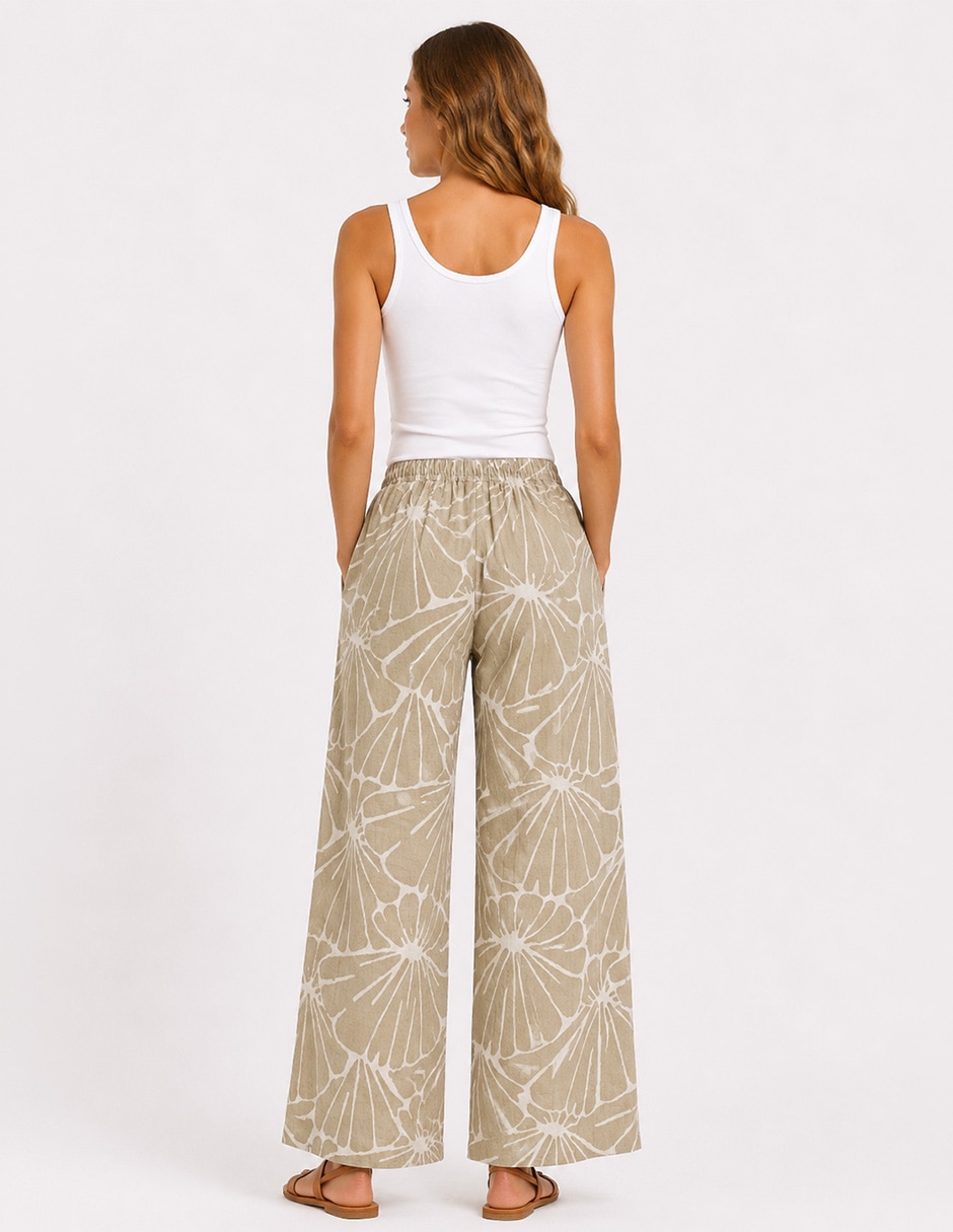 Pantalón relaxed salty weekend amplio para mujer