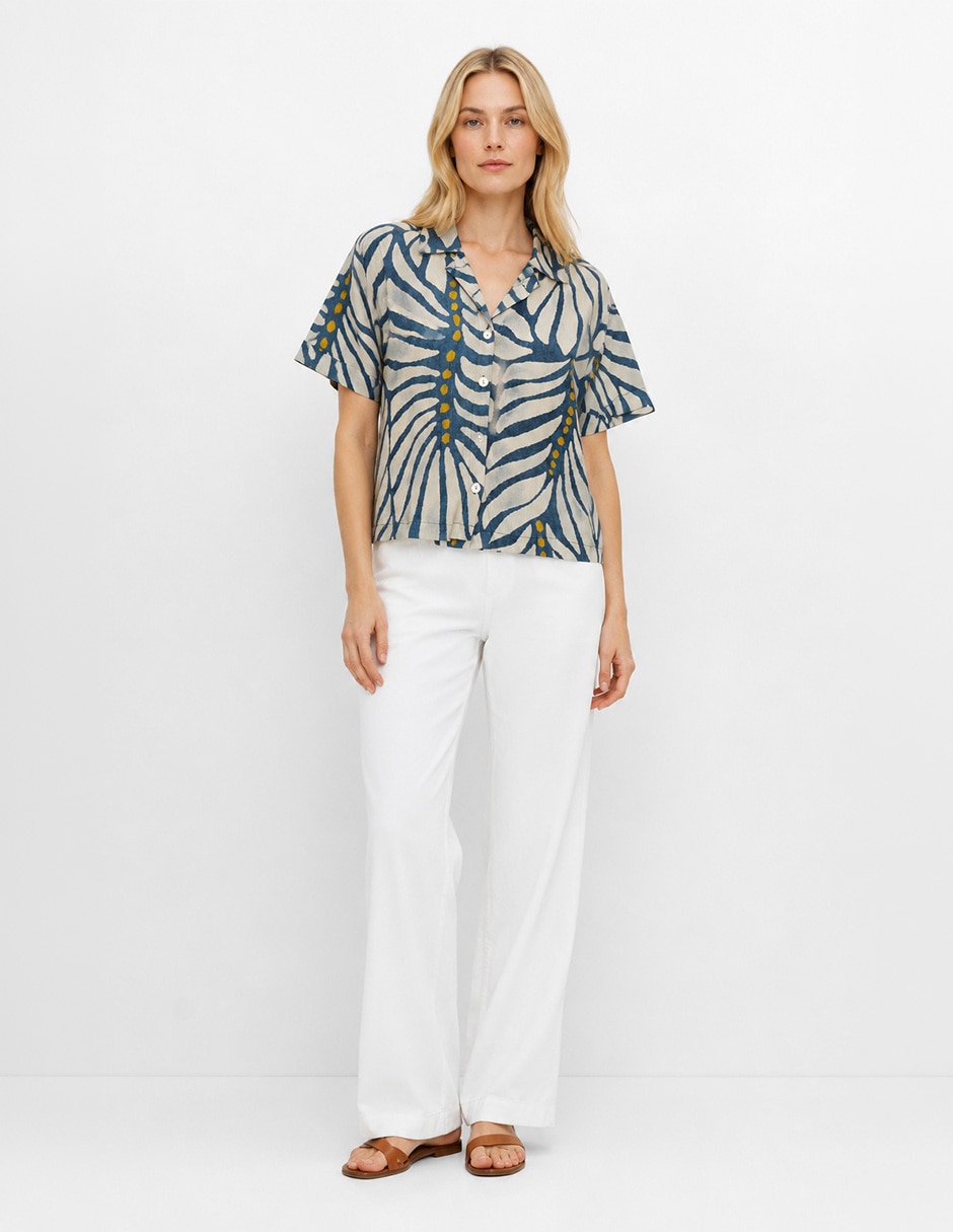 Blusa camisera salty weekend manga corta para mujer