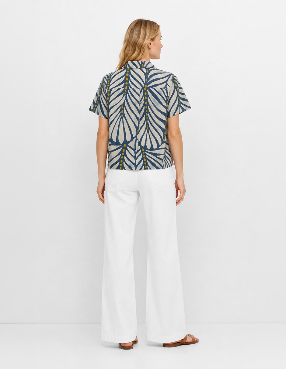 Blusa camisera salty weekend manga corta para mujer