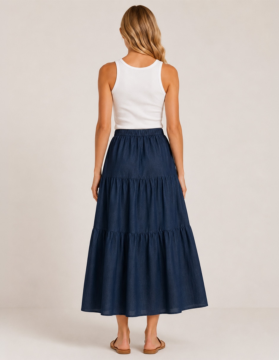 Falda maxi salty weekend a la cintura