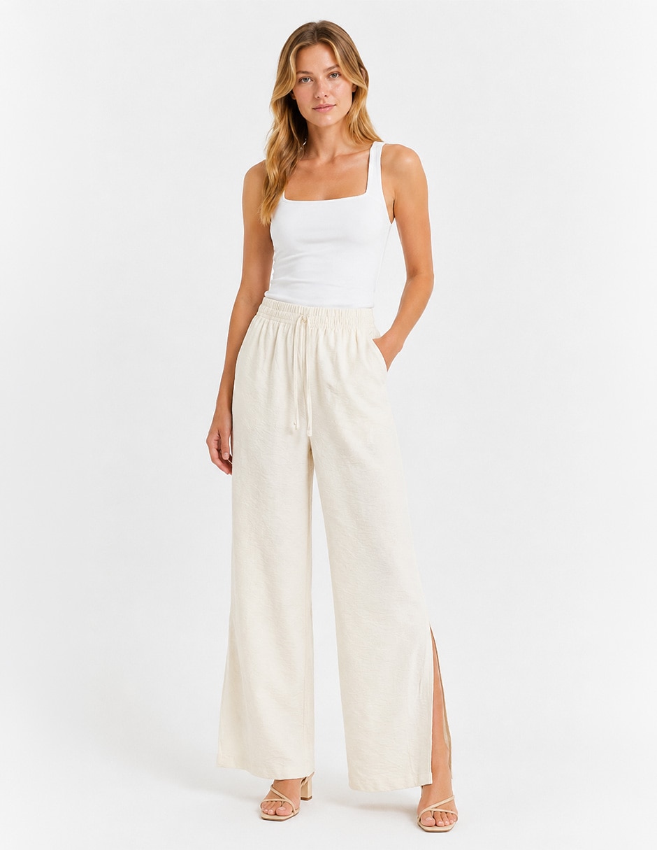 Pantalón relaxed salty weekend amplio para mujer
