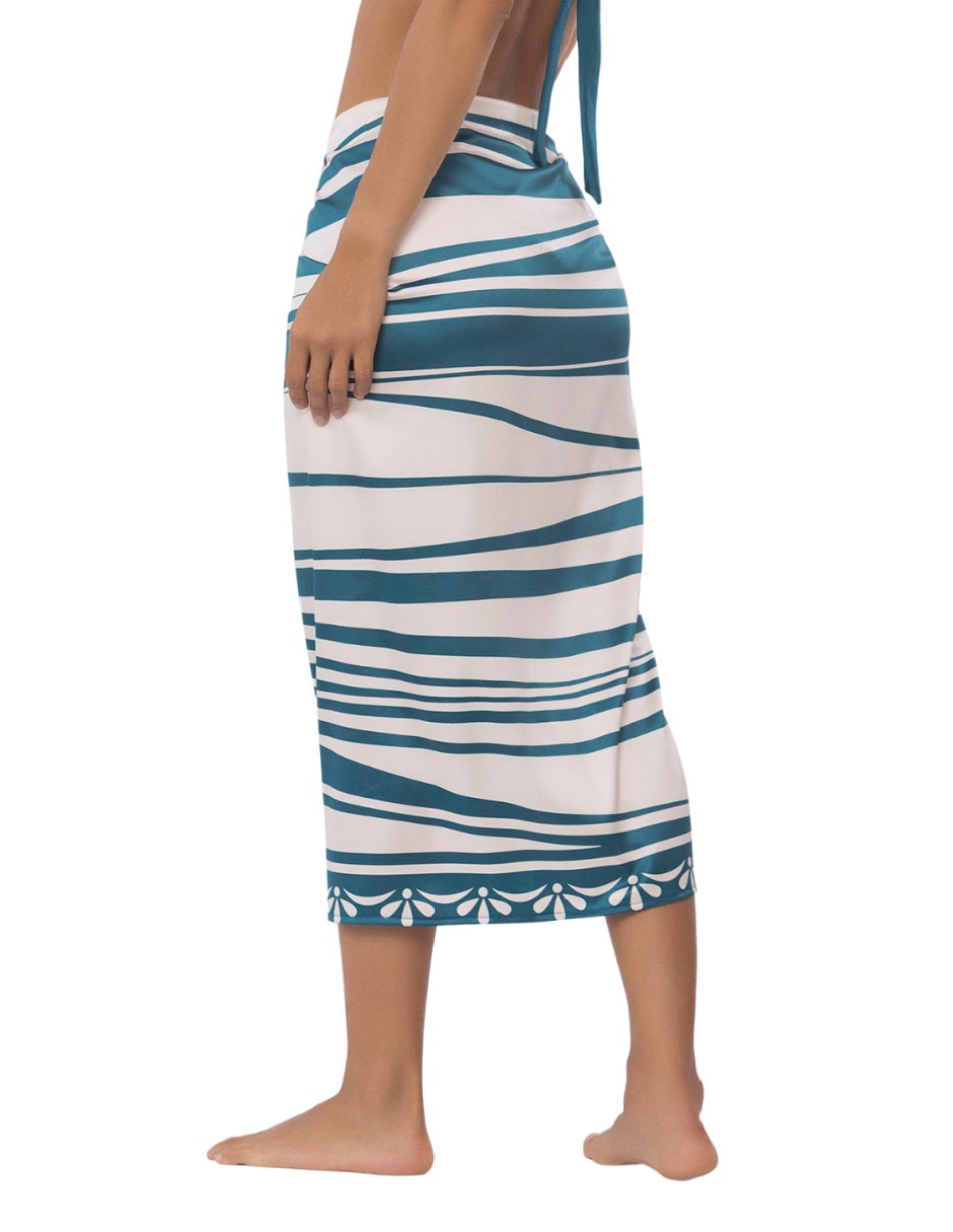 Pareo con estampado floral 2