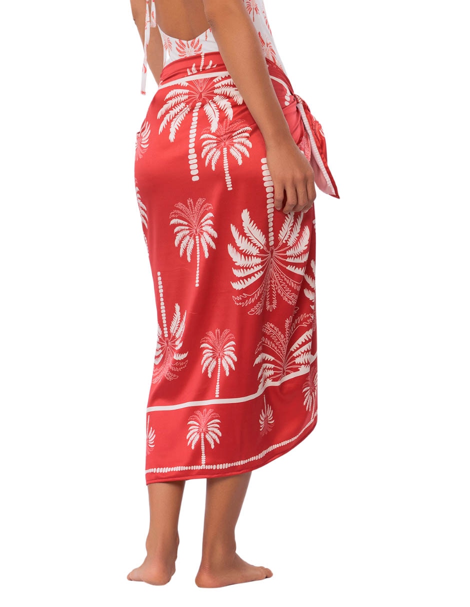 Pareo con estampado floral 3