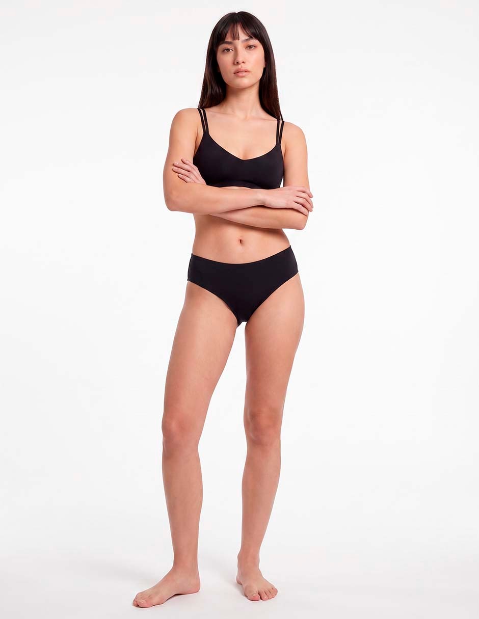 Top bikini con copa removible para mujer
