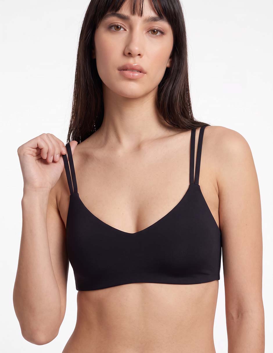 Top bikini con copa removible para mujer