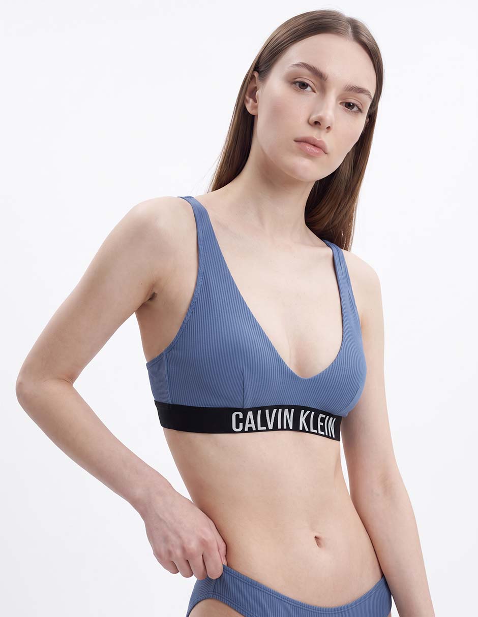 Top bikini con copa removible para mujer