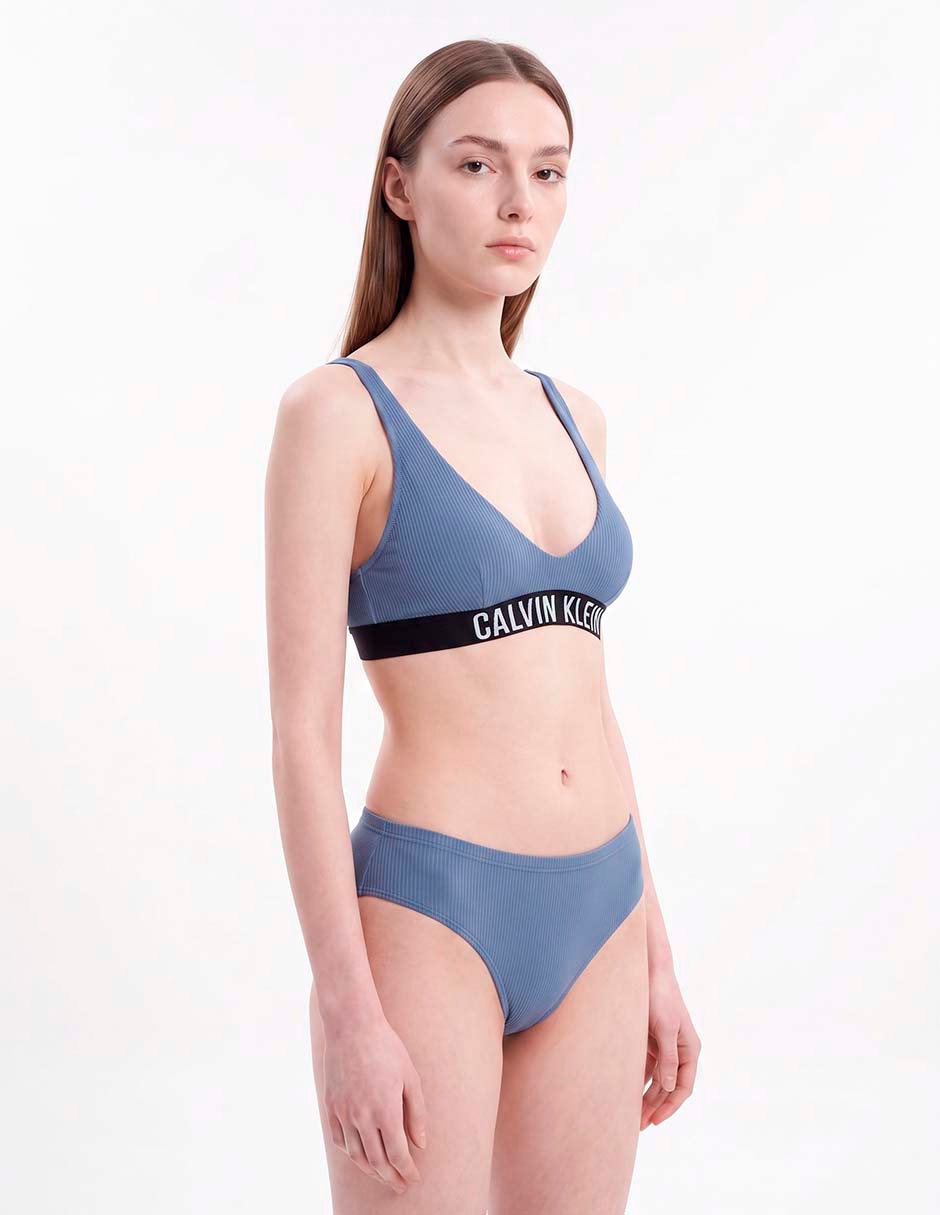 Top bikini con copa removible para mujer