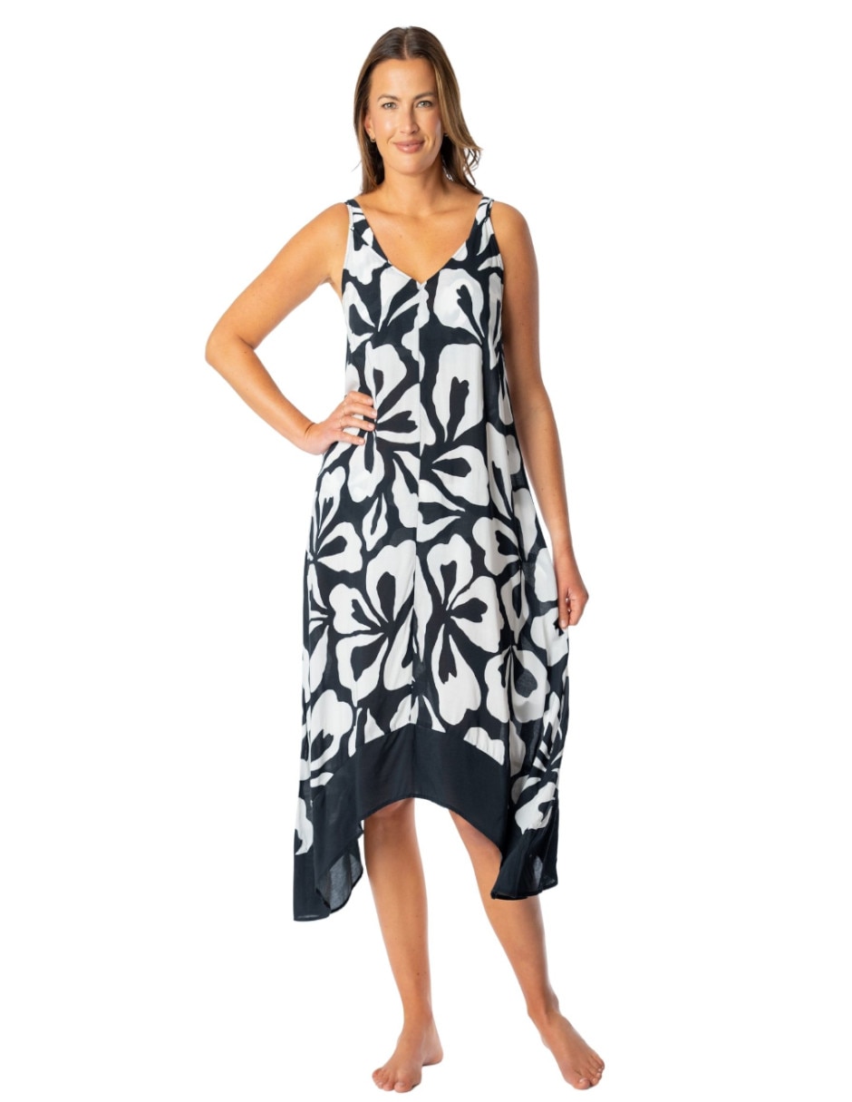 Salida de playa vestido con amarre para mujer 2