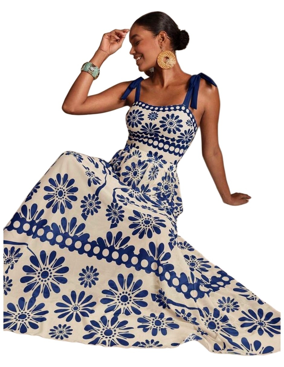 Traje de baño completo estampado floral para mujer 3