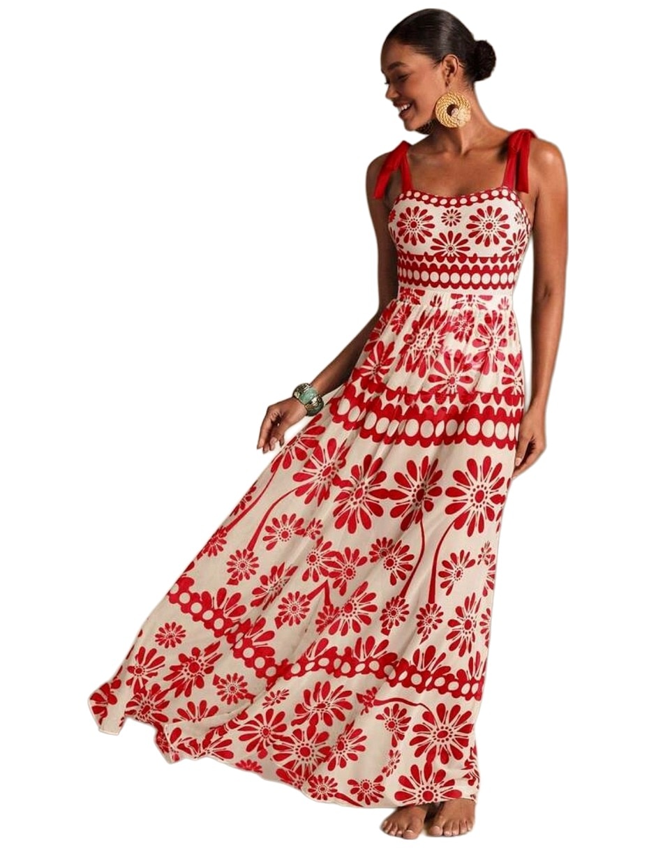 Traje de baño completo estampado floral para mujer 4