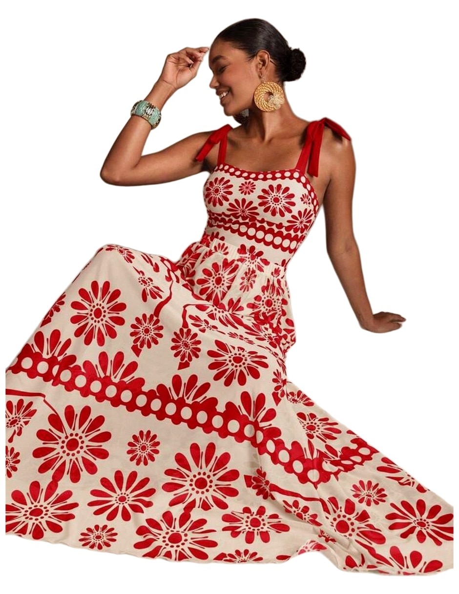 Traje de baño completo estampado floral para mujer 3