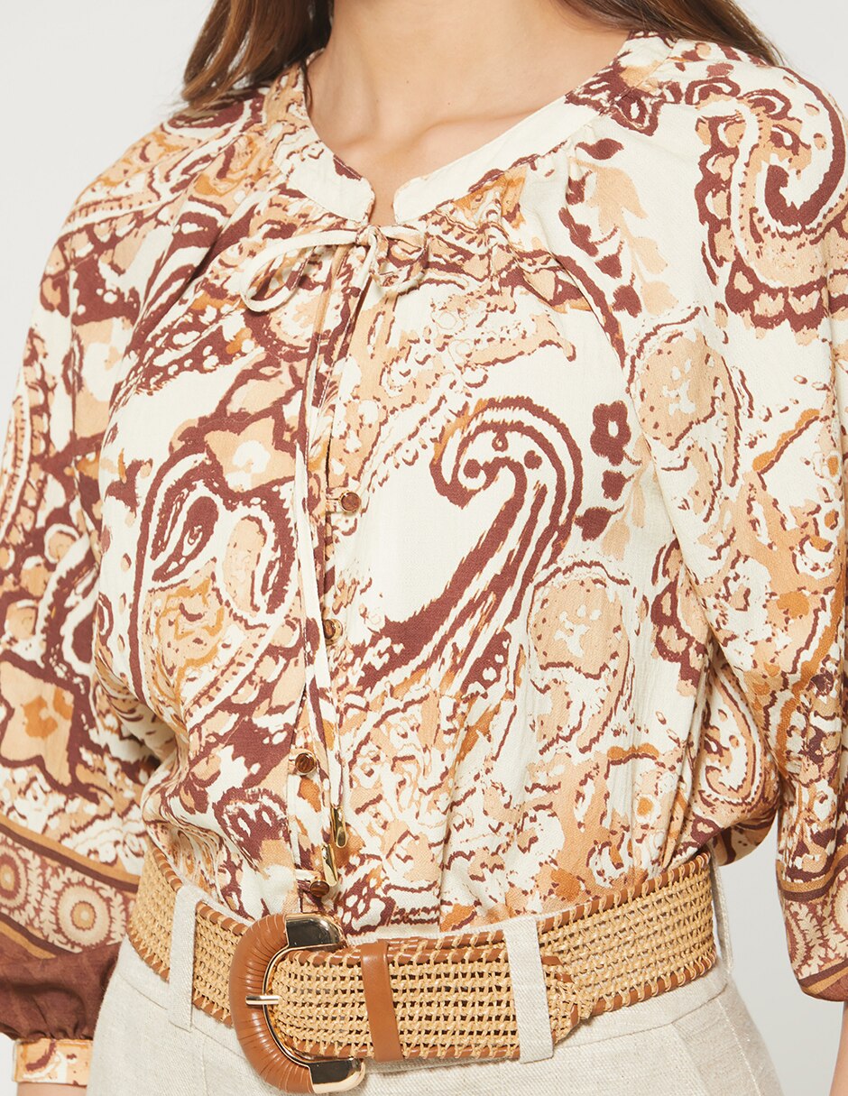 Blusa Egipto Travel manga 3/4 para mujer 5