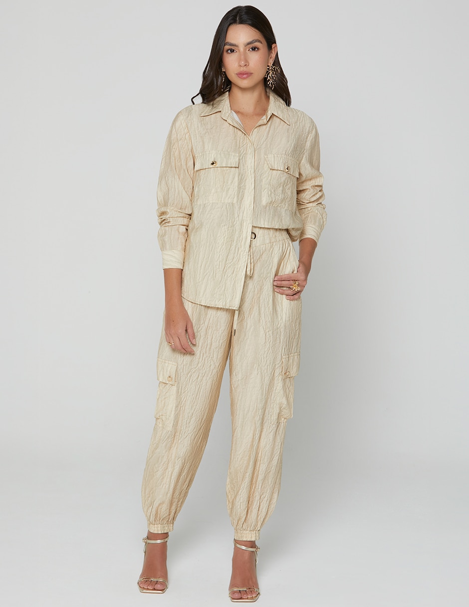 Blusa camisera Sanibel Travel manga Larga para mujer 3