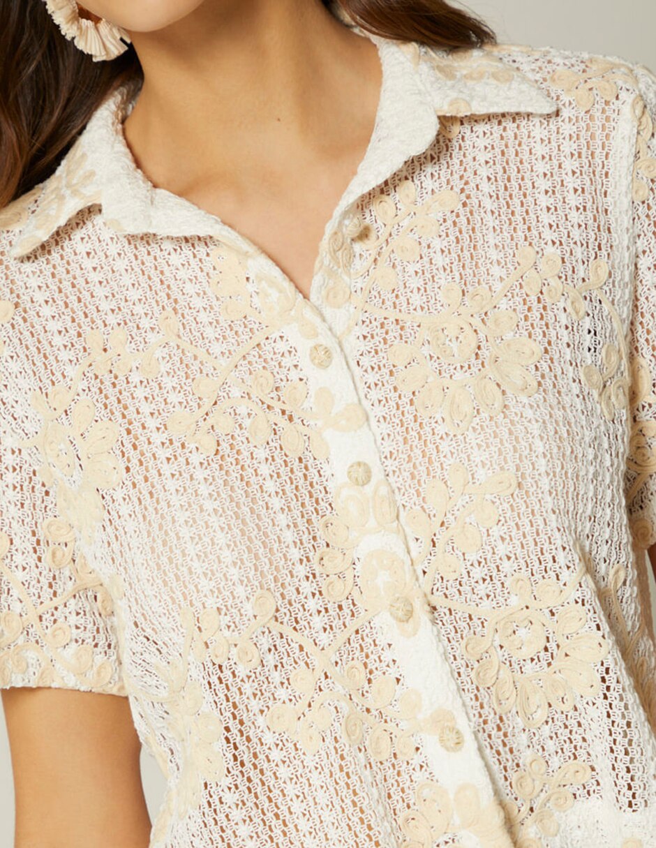 Blusa Siena Resort manga Corta para mujer 4