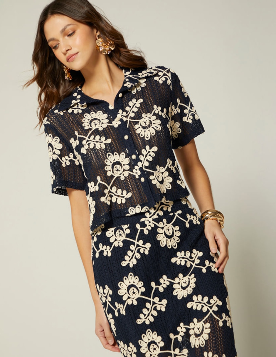 Blusa Siena Resort manga Corta para mujer Blusa Siena Resort manga Corta para mujer