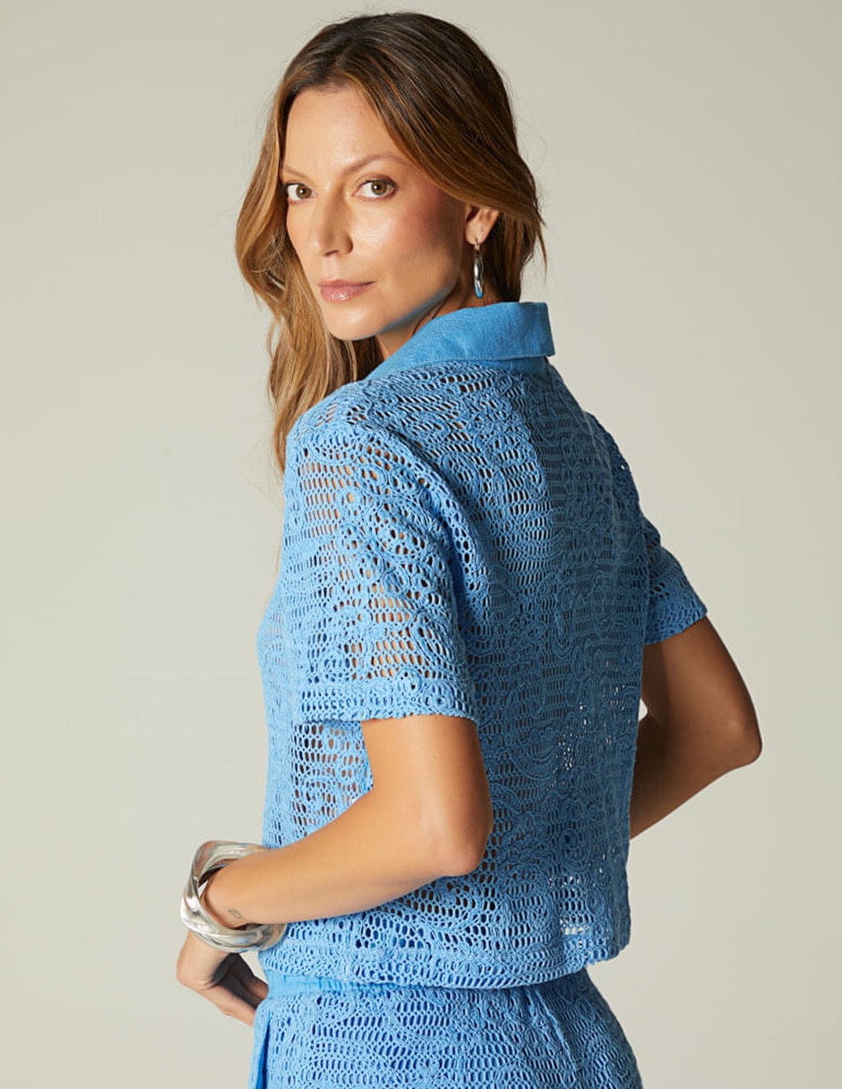 Blusa camisera Zanzibar Travel manga Corta para mujer 5