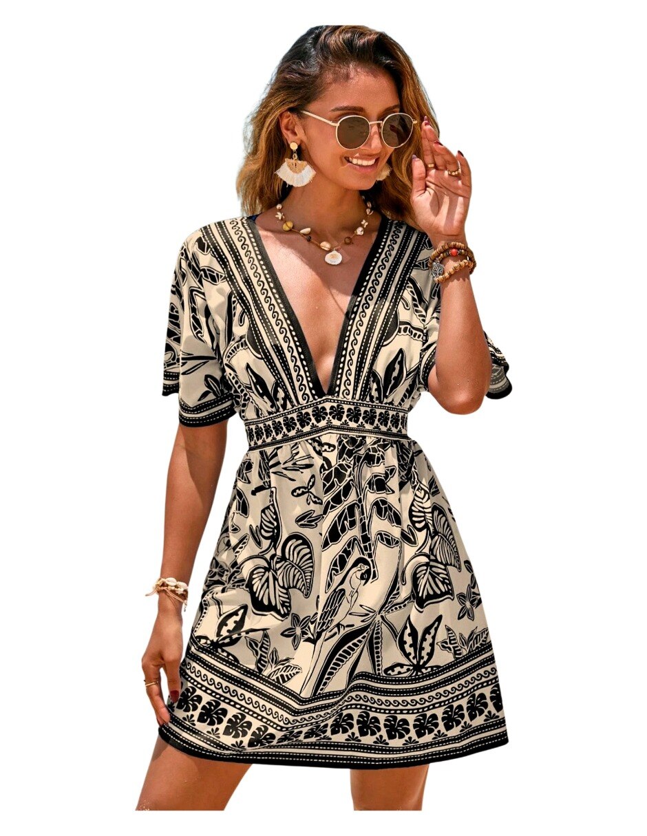Salida de playa vestido para mujer 4