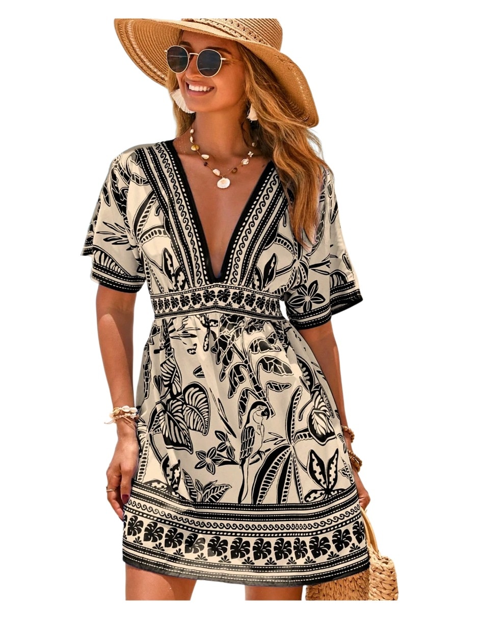 Salida de playa vestido para mujer 7