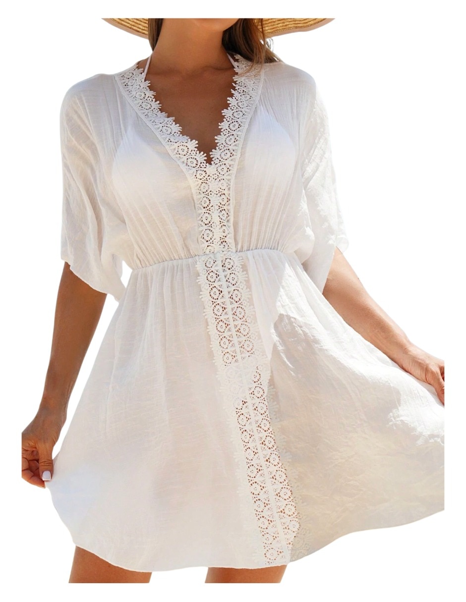 Salida de playa vestido para mujer 4