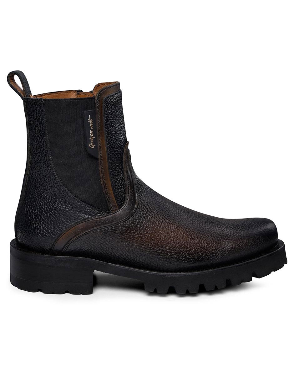 Botín de piel para hombre