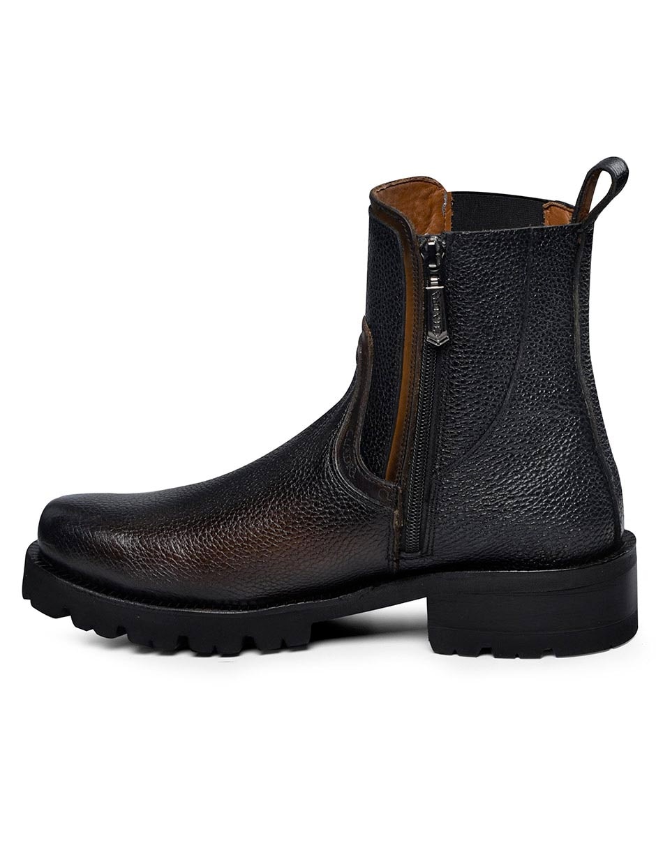 Botín de piel para hombre